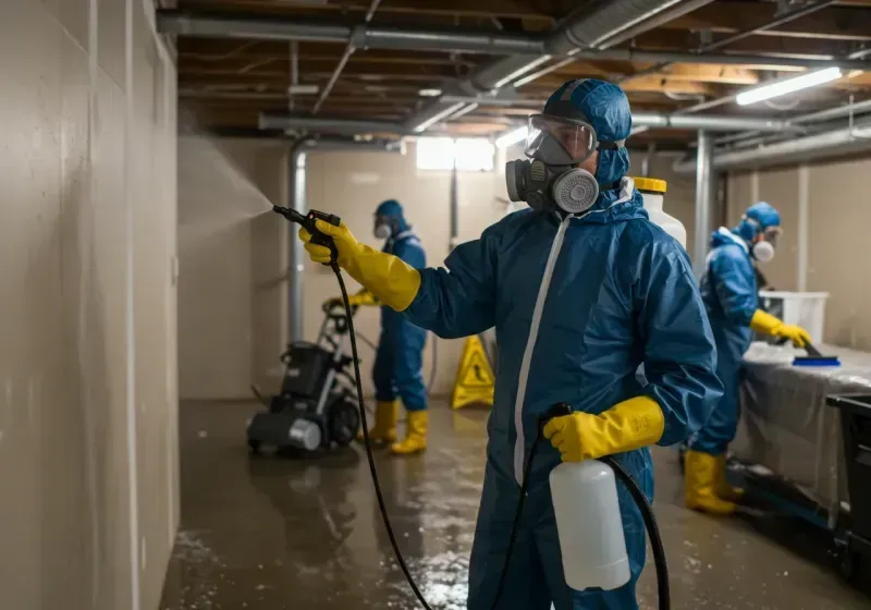 Basement Sanitization and Antimicrobial Treatment process in Columbus County, NC